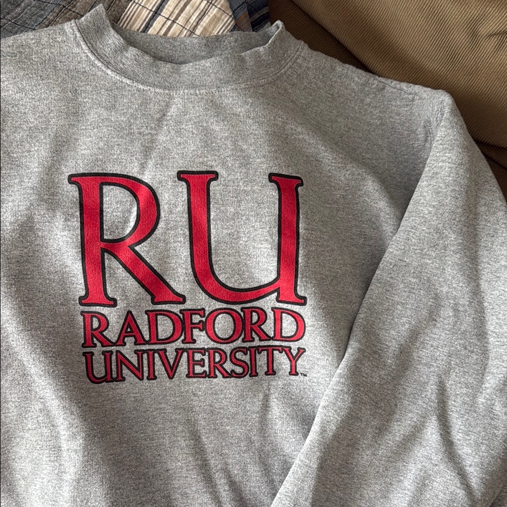 Unisex grey Radford University crewneck